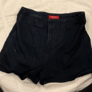GUESS High Waist navy Shorts